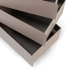 Wohnen Design Metallkommode in Taupe - Dolomiti