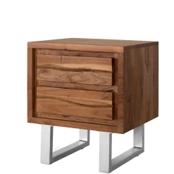 Design Nachtkommode aus Akazienholz - Banjee^Wohnen New