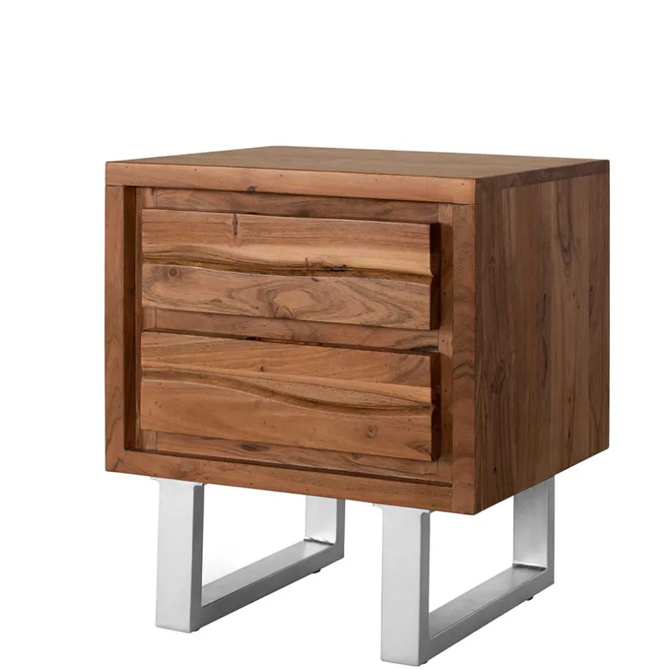 Design Nachtkommode aus Akazienholz - Banjee^Wohnen New