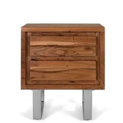 Design Nachtkommode aus Akazienholz - Banjee^Wohnen New
