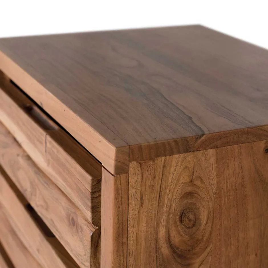 Design Nachtkommode aus Akazienholz - Banjee^Wohnen New