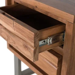 Design Nachtkommode aus Akazienholz - Banjee^Wohnen New