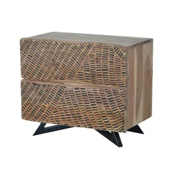 Design Nachtkommode aus Massivholz - Merlan^Wohnen Clearance