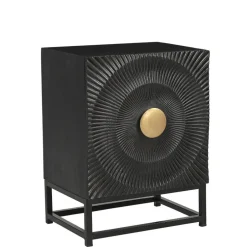 Design Nachtschrank in Schwarz und Gold - Oglio^Wohnen Best