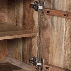 Wohnen Design Nachtschrank mit Mandala Schnitzerei - Synessa