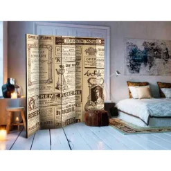 Wohnen Design Nostalgie Paravent Vintage Werbung - Emjan
