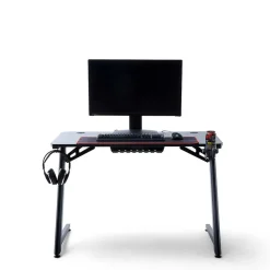 Wohnen Design PC Computertisch in Schwarz - Aribert