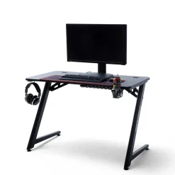 Wohnen Design PC Computertisch in Schwarz - Aribert