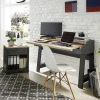 Design PC Tisch mit Rollcontainer - Joe (zweiteilig)^Wohnen Online