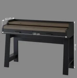 Design PC Tisch mit Rollcontainer - Joe (zweiteilig)^Wohnen Online