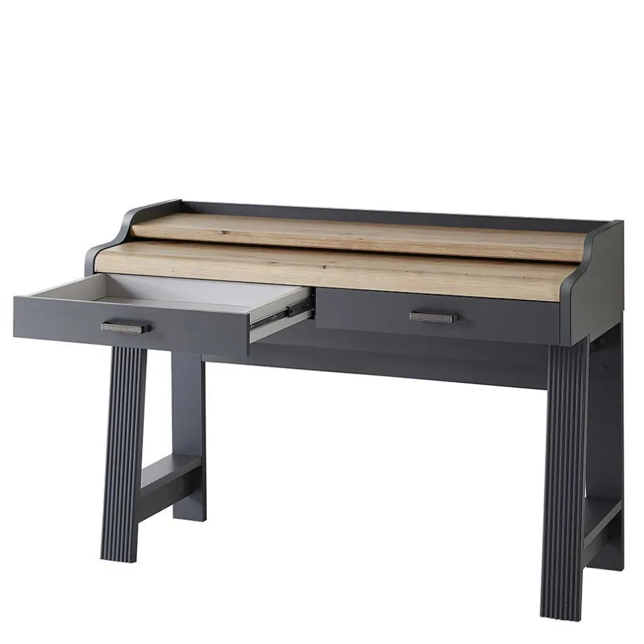 Design PC Tisch mit Rollcontainer - Joe (zweiteilig)^Wohnen Online