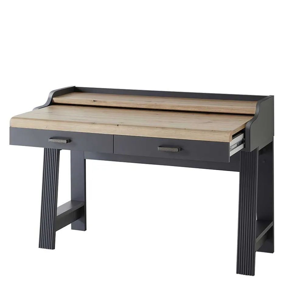 Design PC Tisch mit Rollcontainer - Joe (zweiteilig)^Wohnen Online