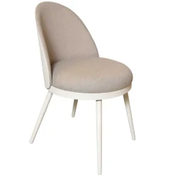 Design Polsterstuhl in Weiß Beige - Grandios^Wohnen