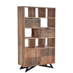 Wohnen Design Regal mit Türen und Schubladen - Merlan