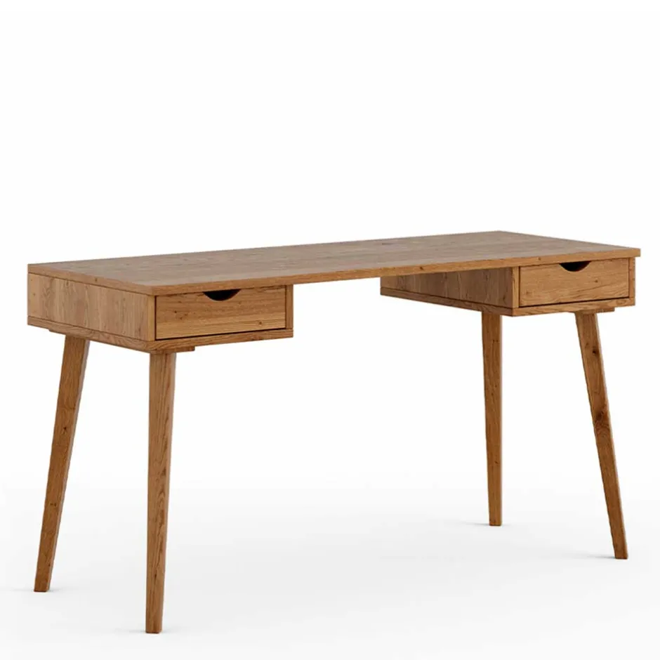 Kinder Wohnen Design Schreibtisch aus Wildeiche Massivholz - Fabijola