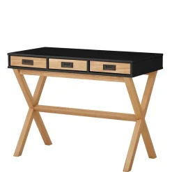 Design Schreibtisch in Schwarz und Kiefer Natur - Adios^Wohnen Best