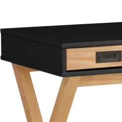 Design Schreibtisch in Schwarz und Kiefer Natur - Adios^Wohnen Best