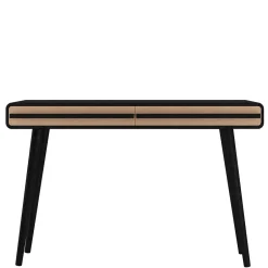 Design Schreibtisch in Schwarz mit Eiche - Diadani^Wohnen Sale