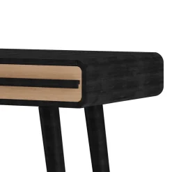 Design Schreibtisch in Schwarz mit Eiche - Diadani^Wohnen Sale