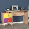Design Schreibtisch in Sonoma-Eiche & Bunt - Reddnas^Wohnen New