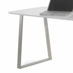 Design Schreibtisch in Weiß 150x67 cm Velino mit 3 Schubladen^Wohnen Best