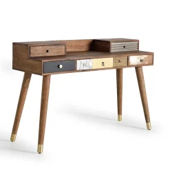 Design Schreibtisch mit fünf Schubladen - Fina^Wohnen Online