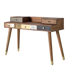 Design Schreibtisch mit fünf Schubladen - Fina^Wohnen Online