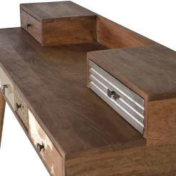 Design Schreibtisch mit fünf Schubladen - Fina^Wohnen Online