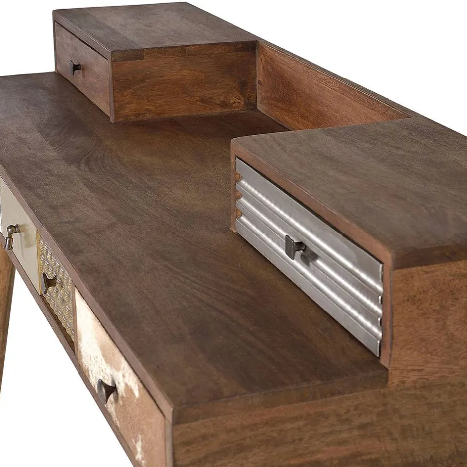 Design Schreibtisch mit fünf Schubladen - Fina^Wohnen Online