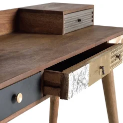 Design Schreibtisch mit fünf Schubladen - Fina^Wohnen Online