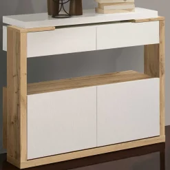 Wohnen Design Schuhkommode & Spiegel Set - Ryus (zweiteilig)