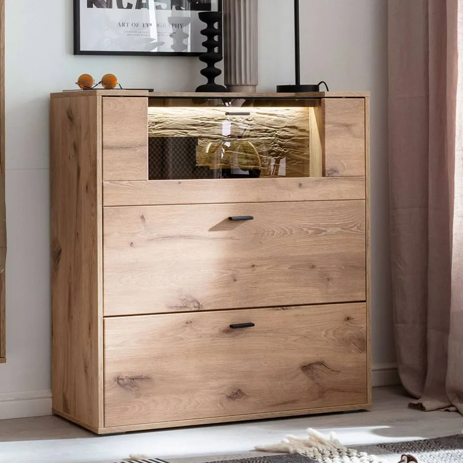 Design Schuhkommode in Wildeiche Optik - Vapposia^Wohnen Online