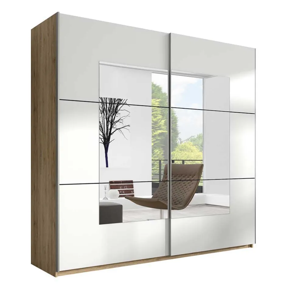 Wohnen Design Schwebetürenschrank mit Spiegel - Anglivia