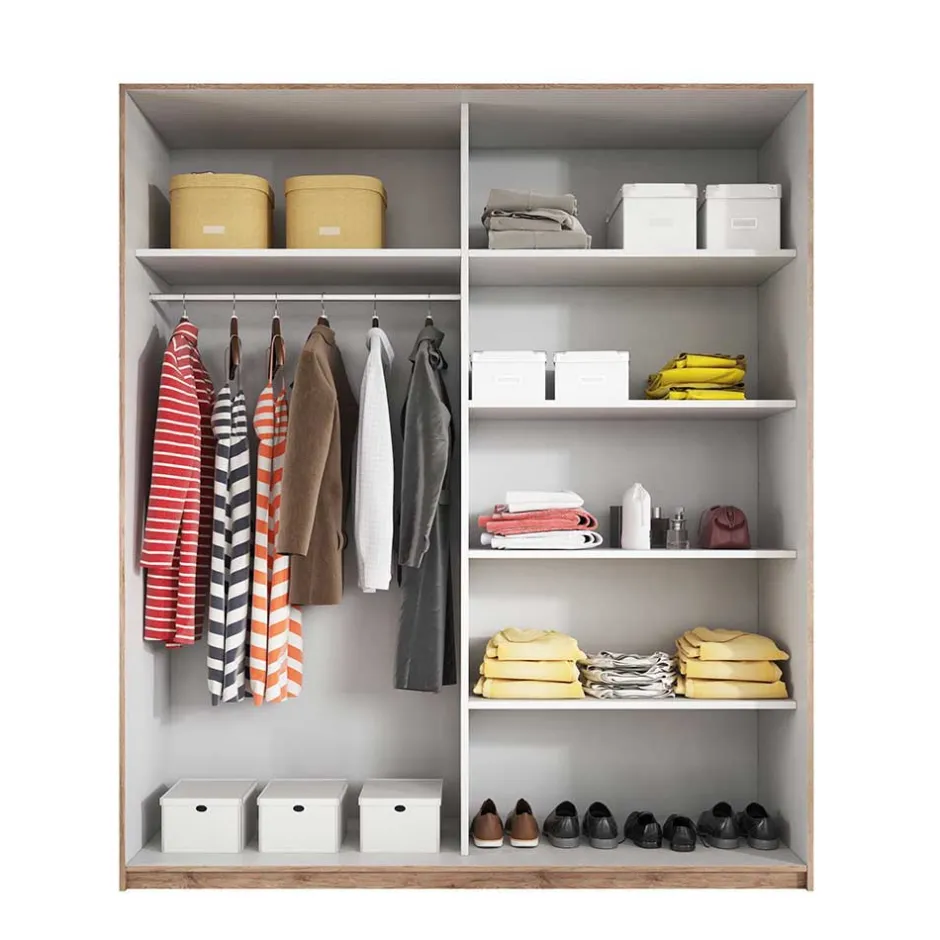 Wohnen Design Schwebetürenschrank mit Spiegel - Anglivia