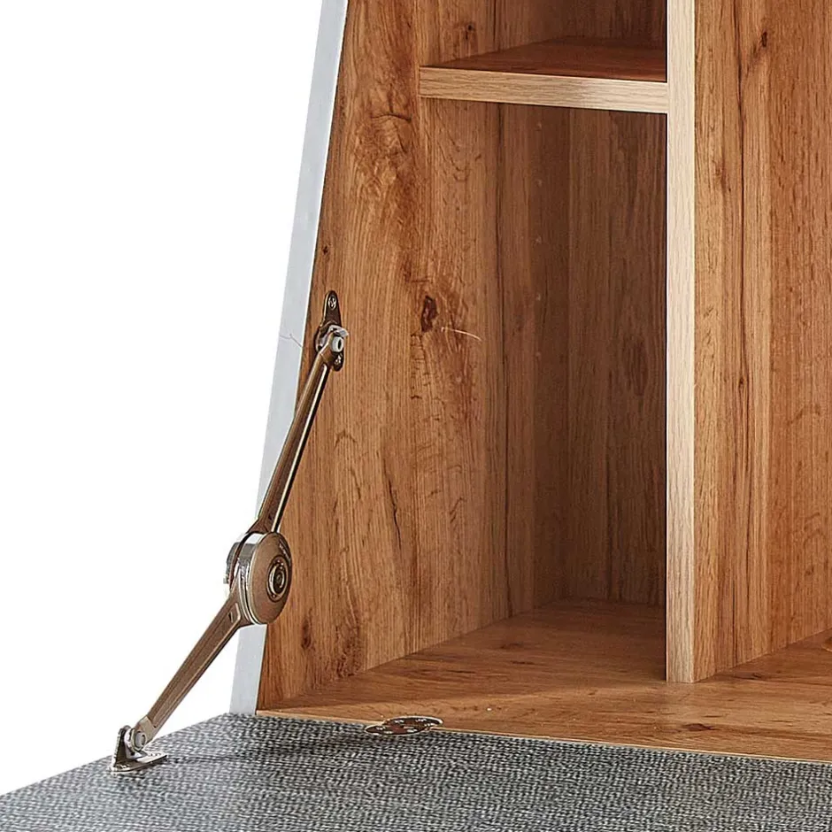 Wohnen Design Sekretär in Grau & Eiche NB - Zella