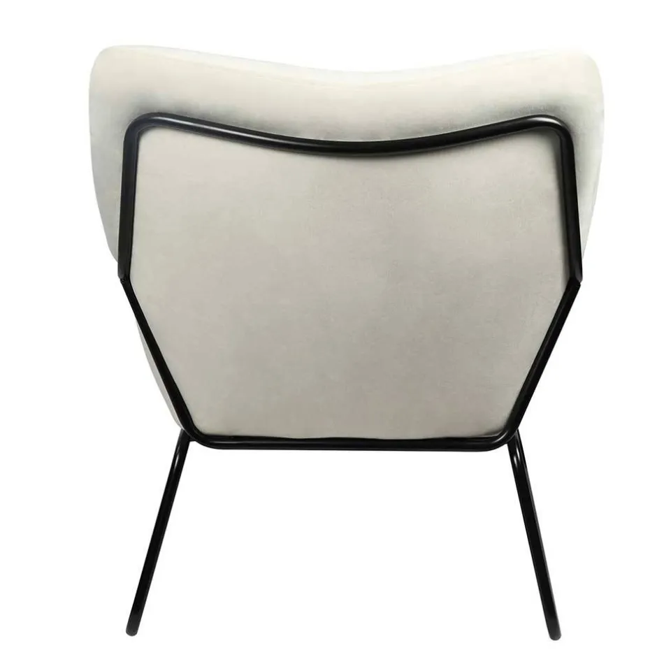 Wohnen Design Sessel in Beige & Schwarz - Culagan