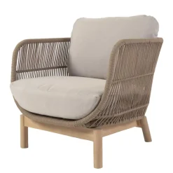 Design Sessel Set aus Geflecht Kordel Beige - Kiranzo (2er Set)^Wohnen New