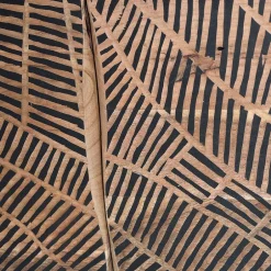 Design Sideboard aus Akazienholz mit Schnitzerei - Merlan^Wohnen Outlet