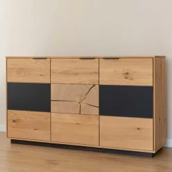 Design Sideboard aus Eiche und Glas - Masicuri^Wohnen Hot
