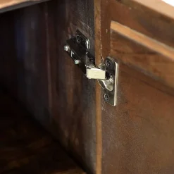 Wohnen Design Sideboard in Bronze und Mango Natur - Bensez