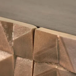 Wohnen Design Sideboard in Bronze und Mango Natur - Bensez