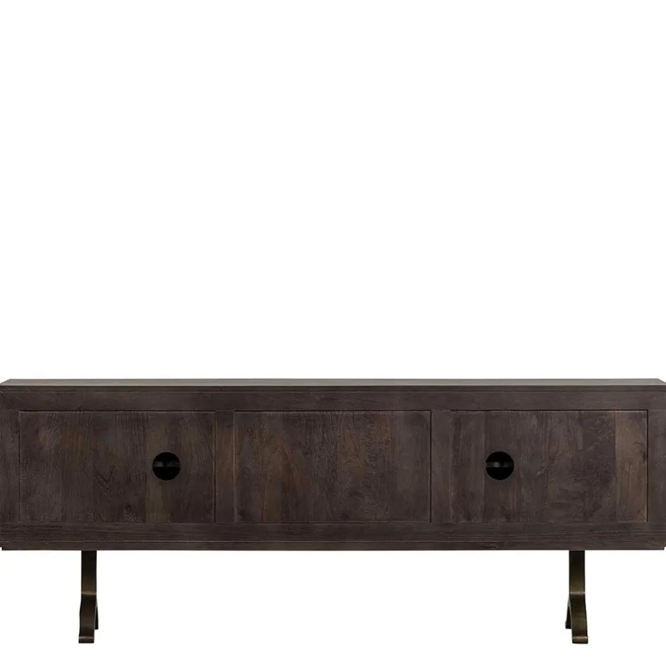 Wohnen Design Sideboard in Nussbaum aus Mango Holz - Pisino
