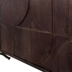 Wohnen Design Sideboard in Nussbaum aus Mango Holz - Pisino
