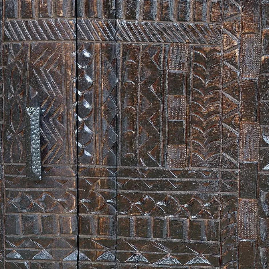 Wohnen Design Sideboard in Walnuss Braun - Solu