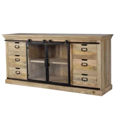 Design Sideboard mit Glas Schiebetüren - Draschna^Wohnen Discount
