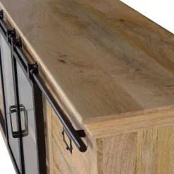 Design Sideboard mit Glas Schiebetüren - Draschna^Wohnen Discount