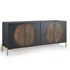 Design Sideboard mit Mandala Schnitzerei - Synessa^Wohnen Online