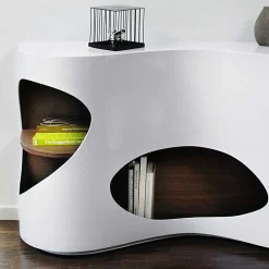 Wohnen Design Sideboard Regal in Weiß Hochglanz - Scarula