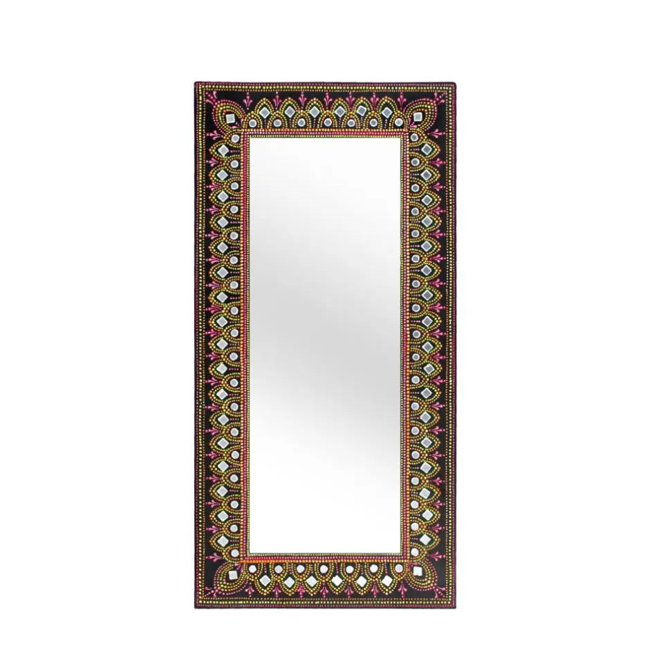 Wohnen Design Spiegel mit handbemaltem Rahmen - Noro