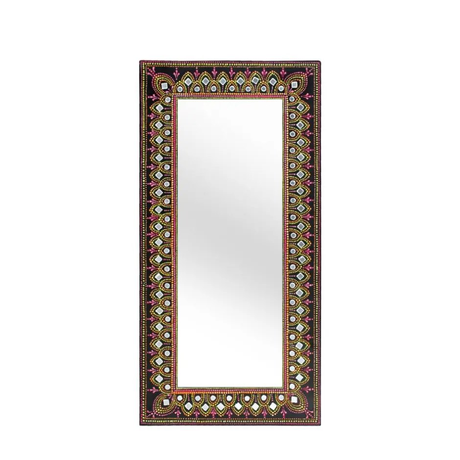 Wohnen Design Spiegel mit handbemaltem Rahmen - Noro